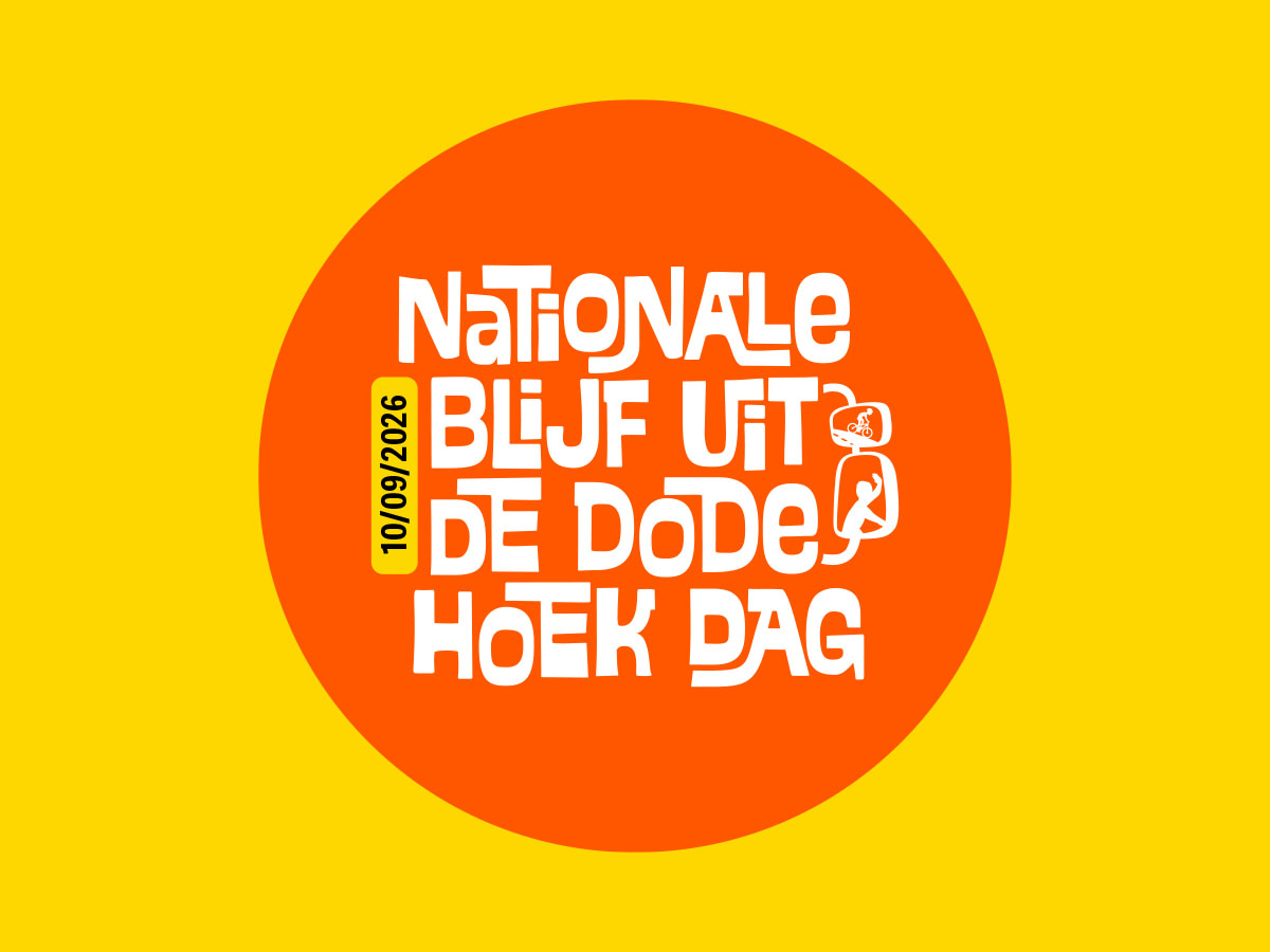 Voorbeeld van het beeldmerk voor de Dode Hoek Dag 2026