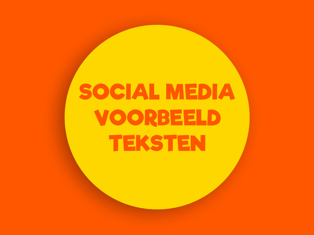 Voorbeeldteksten voor social media voor de Dode Hoek Dag 2026